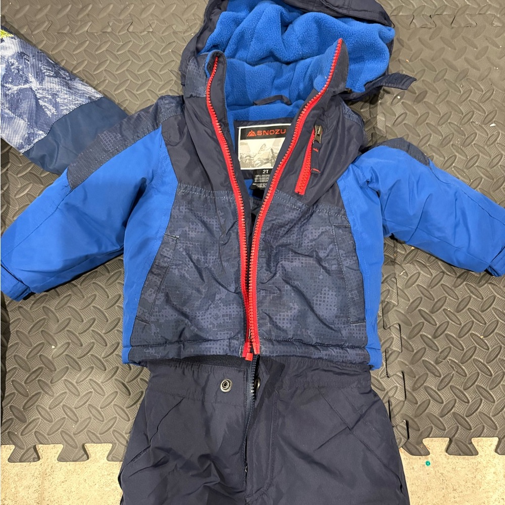 Snozu Blue and Black Snowsuit